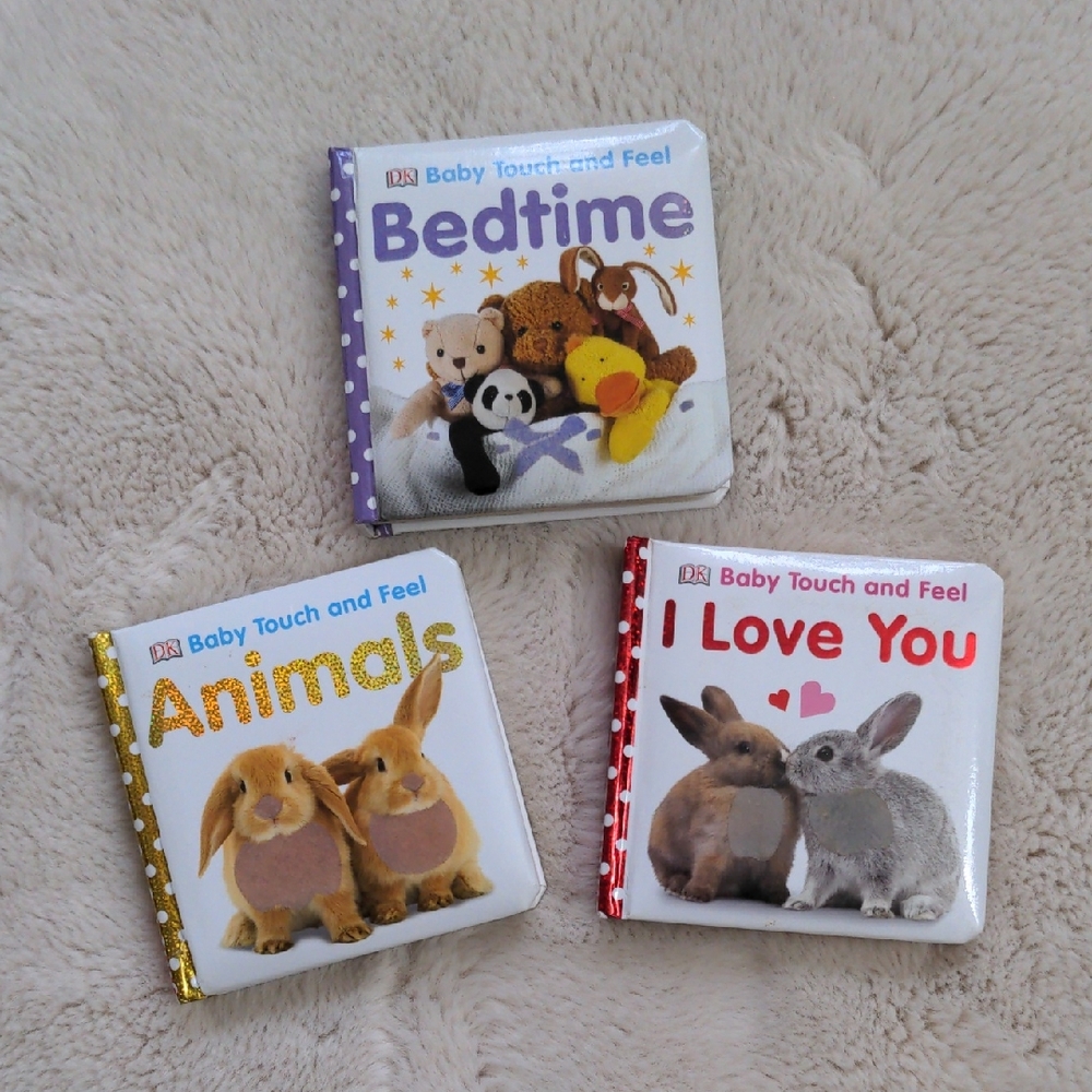 🐰 Baby Touch & Feel Board Book Set (Lot of 3)